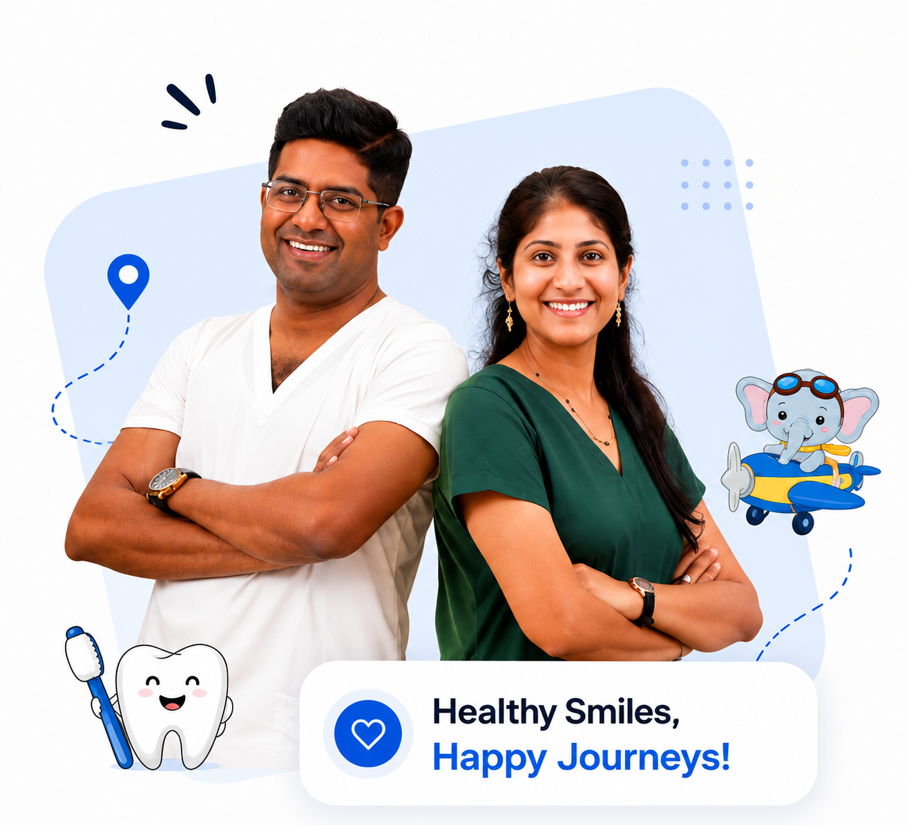 ManDent dentists with Healthy Smiles, Happy Journeys